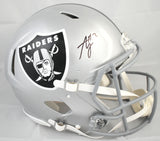Ashton Jeanty Autographed Raiders F/S Speed Authentic Helmet - Beckett W Holo