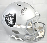 Ashton Jeanty Autographed Las Vegas Raiders F/S Speed Helmet - Beckett W Holo