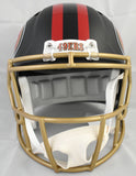 NaVorro Bowman Autographed 49ers F/S Rivalries Speed Helmet - Beckett W Holo
