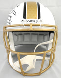 Ricky Williams Autographed Saints F/S Alt 2025 Speed Helmet SWED- Beckett W Holo