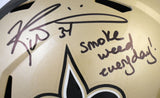 Ricky Williams Signed New Orleans Saints F/S Speed Helmet SWED - Beckett W Holo