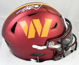 Adrian Peterson Autographed Commanders Mid-Size SpeedFlex Helmet- Beckett W Holo