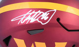 Adrian Peterson Autographed Commanders Mid-Size SpeedFlex Helmet- Beckett W Holo