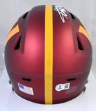 Adrian Peterson Autographed Commanders Mid-Size SpeedFlex Helmet- Beckett W Holo