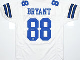 Dez Bryant Autographed White Pro Style Jersey - Beckett W Holo *Silver *Stained