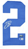 Emmitt Smith Autographed White Pro Style Jersey - Beckett W Hologram *Silver