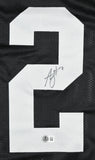 Ashton Jeanty Autographed Black Pro Style Jersey - Beckett W Hologram *Black