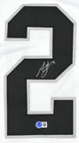 Ashton Jeanty Autographed White Pro Style Jersey - Beckett W Hologram *Silver