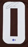 Quinshon Judkins Autographed Brown Pro Style Jersey - Beckett W Hologram *Black