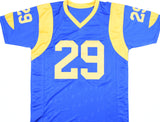 Eric Dickerson Autographed Blue Pro Style Jersey - Beckett W Hologram *Black