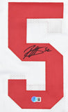 Patrick Willis Autographed White Pro Style Jersey - Beckett W Hologram *Black