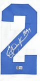 Eric Dickerson Autographed White Pro Style Jersey - Beckett W Hologram *Silver
