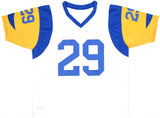 Eric Dickerson Autographed White Pro Style Jersey - Beckett W Hologram *Silver