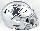 Roger Staubach Autographed Cowboys Mid-Size SpeedFlex Helmet - Beckett W Holo