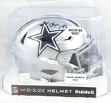 Roger Staubach Autographed Cowboys Mid-Size SpeedFlex Helmet - Beckett W Holo