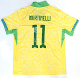 Gabrielle Martinelli Autographed Brazil Home Soccer Jersey #11 - Beckett Holo *L