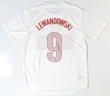 Lewandowski Autographed Poland Home Soccer Jersey #9 - Beckett Holo *M
