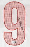 Lewandowski Autographed Poland Home Soccer Jersey #9 - Beckett Holo *M