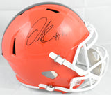 Quinshon Judkins Signed Cleveland Browns F/S 2024 Speed Helmet - Beckett W Holo