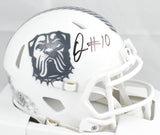 Quinshon Judkins Signed Cleveland Browns Salute 2024 Speed Mini Helmet-Beckett W