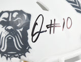 Quinshon Judkins Signed Cleveland Browns Salute 2024 Speed Mini Helmet-Beckett W