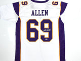Jared Allen Autographed White Pro Style Jersey - Beckett W Hologram *Silver