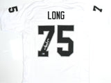 Howie Long Autographed White Pro Style Jersey - Beckett W Hologram *Silver