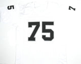Howie Long Autographed White Pro Style Jersey - Beckett W Hologram *Silver