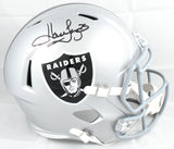 Howie Long Autographed Raiders F/S Speed Helmet - Beckett W Hologram