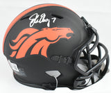 John Elway Autographed Denver Broncos Eclipse Speed Mini Helmet - Beckett W Holo