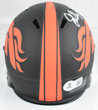 John Elway Autographed Denver Broncos Eclipse Speed Mini Helmet - Beckett W Holo