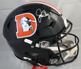 John Elway Autographed Broncos F/S Color Rush Speedflex Helmet - Beckett W Holo