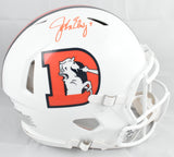 John Elway Autographed Broncos F/S Alt 23 Speed Authentic Helmet- Beckett W Holo