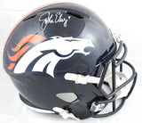 John Elway Autographed Denver Broncos F/S 97-23 Speed Helmet - Beckett W Holo