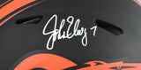 John Elway Signed Broncos F/S Eclipse Speed Authentic Helmet - Beckett W Holo