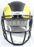 Matthew Stafford Autographed Rams F/S Rivalries Speed Helmet - Beckett W Holo