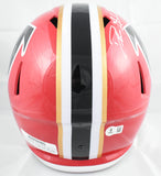Deion Sanders Autographed Atlanta Falcons 66-69 F/S Speed Helmet- Beckett W Holo