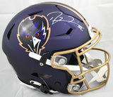 Ray Lewis Signed Baltimore Ravens F/S ALT 24 SpeedFlex Helmet - Beckett W Holo