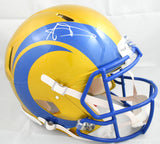 Aaron Donald Autographed Rams F/S Flash Speed Authentic Helmet - Beckett W Holo