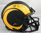 Aaron Donald Autographed Rams F/S Eclipse Speed Authentic Helmet- Beckett W Holo