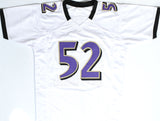 Ray Lewis Autographed White Pro Style Jersey - Beckett W Hologram *Black
