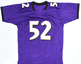 Ray Lewis Autographed Purple Pro Style Jersey - Beckett W Hologram *Black
