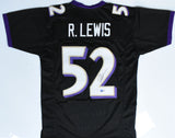 Ray Lewis Autographed Black Pro Style Jersey - Beckett W Hologram *Black