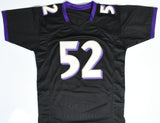 Ray Lewis Autographed Black Pro Style Jersey - Beckett W Hologram *Black