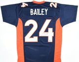Champ Bailey Autographed Blue Pro Style Jersey - Beckett W Hologram *Black