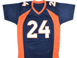 Champ Bailey Autographed Blue Pro Style Jersey - Beckett W Hologram *Black