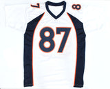 Ed McCaffrey Autographed White Pro Style Jersey - Beckett W Hologram *Black