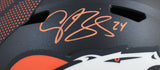 Champ Bailey Autographed Denver Broncos F/S Speed Helmet - Beckett W Holo