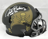 Ronde Barber Signed Buccaneers Salute 25 Speed Mini Helmet HOF - Beckett W Holo