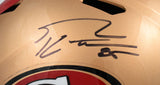 George Kittle Autographed San Francisco 49ers F/S Speed Helmet - Beckett W Holo